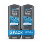 Dove Men+Care Clean Comfort Body & Face Wash 13.5 oz (400 ml) – 2 Pack, Hydrating Clean