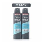 Dove Men+Care Clean Comfort Spray (150 ml) – 2 Pack (Imported)
