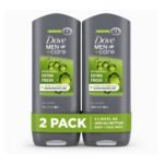 Dove Men+Care Extra Fresh Body & Face Wash 13.5 oz (400 ml) – 2 Pack, Hydrating Clean, Energizing Fresh Scent