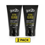 Got2b Ultra Glued Styling Gel (150 ml / 5.07 oz Each) – 2 Pack – Extreme Hold