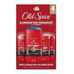 Old Spice Swagger Aluminum-Free Deodorant – 4 Pack (3.0 oz Each)