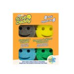 Scrub Daddy Colors FlexTexture Scrubber Sponges (8 Pack) – Scratch Free Multi-Purpose Cleaning